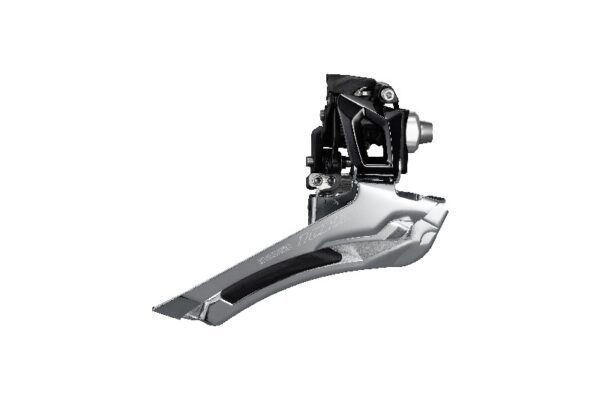 MENJAČ PREDNJI SHIMANO 105 FD-R7000-L, ZA 11 BRZINA, DOWN-SWING, 31.8MM BAND(W/28.6MM ADAPTER), CS-ANGLE 61-66, ZA TOP GEAR 46-53T, CL 43.5MM, CRNI, IND.PACK