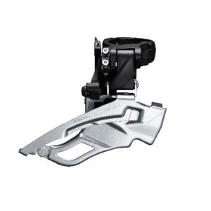 MENJAČ PREDNJI SHIMANO DEORE FD-T6000-H-3, TRIPLE, FOR REAR 10 BRZINA, HIGH CLAMP, DOWN SWING, DUAL PULL, BAND TYPE 34.9MM (INCL. ADAPTOR 28.6MM & 31.8MM), CS ANGLE 63-66, FOR TOP CHAINRING 44-48T, BLACK, IND.PACK