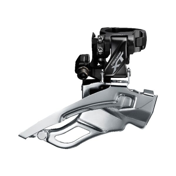 MENJAČ PREDNJI SHIMANO DEORE XT FD-T8000-H, ZA 3X10, HIGH CLAMP, DOWN-SWING, DUAL-PULL, BAND-TYPE 34.9MM(W/28.6MM& 31.8MM ADPT) CS ANGLE 63-66, IND.PACK