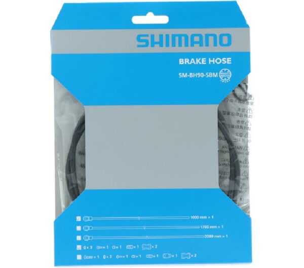 CREVO ZA HIDRAULIČNU KOČNICU SHIMANO SM-BH90-SBM, BANJO COLOR : BLACK, 1000MM (BLACK), W/O HOSE COVER, W/O BANJO BOLT, IND.PACK