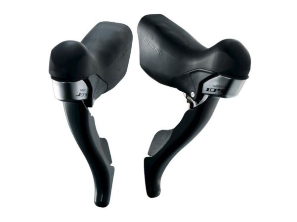 RUČICE MENJAČA/KOČNICA SHIMANO 105 ST-5703-L, 10X3 BRZINE, STANDARD SHIFT/BRAKE CABLE LENGTH, BLACK OUTER, W/O OUTER STOPPER, NEW RELEASE LEVER, BLACK, IND.PACK
