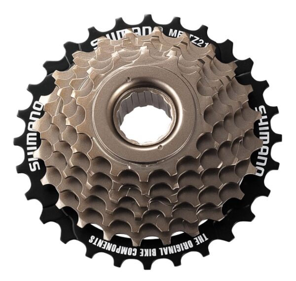 LANČANIK SHIMANO TOURNEY MF-TZ21, 7 BRZINA, 14-16-18-20-22-24-28T, BROWN/28T BLACK, BULK