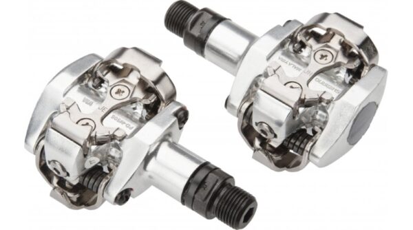 PEDALE SHIMANO PD-M505-L, SPD, W/O REFLECTOR, INCL. CLEAT SM-SH51, SILVER, IND.PACK