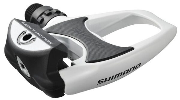 PEDALE SHIMANO PD-R540-LA, SPD-SL, LIGHT ACTION STEP IN/OUT, W/O REFLECTOR, INCL. CLEAT SM-SH11, BELE, IND.PACK