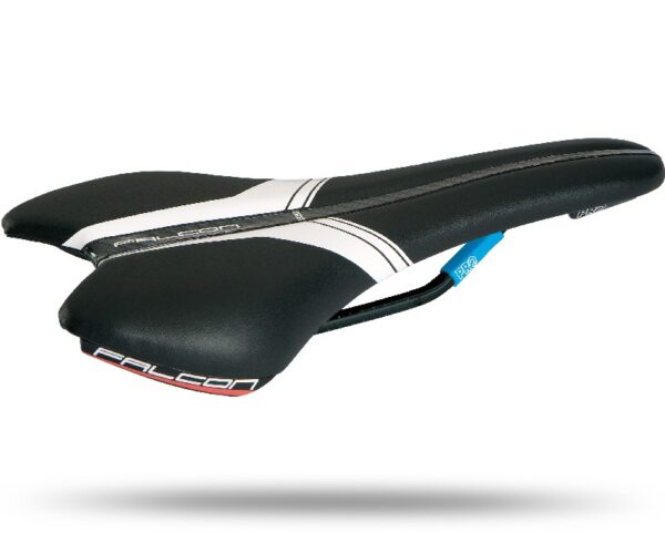 SEDIŠTE PRO FALCON HOLLOW 132MM, BLACK RAIL, BLACK/WHITE (16)