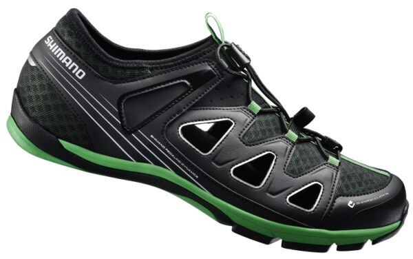 BICIKLISTIČKE CIPELE SHIMANO CLICK-R SH-CT46LG, BLACK/GREEN (17)