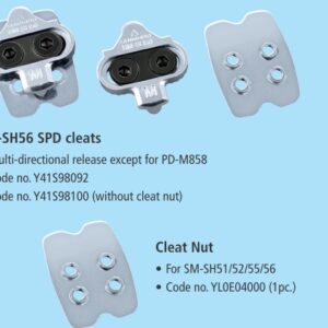 PLOČICE ZA PEDALE SHIMANO SM-SH56, W/O CLEAT NUT, MULTIPLE RELEASE MODE, 1 PAIR