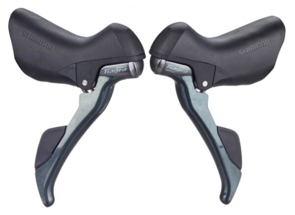 RUČICE MENJAČA/KOČNICA SHIMANO TIAGRA ST-4703, 10X3 BRZINA, STANDARD SHIFT/BRAKE CABLE LENGTH, BLACK OUTER, W/O OUTER STOPPER, BLACK BRACKET COVER, IND.PACK