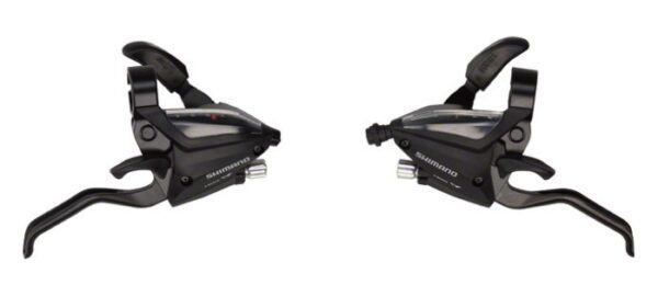 RUČICE MENJAČA/KOČNICA SHIMANO ST-EF500-2A, 7X3 BRZINA, 2 FINGER, FOR V-BRAKE, STANDARD SHIFT & BRAKE CABLE LENGTH BLACK, BLACK, IND.PACK