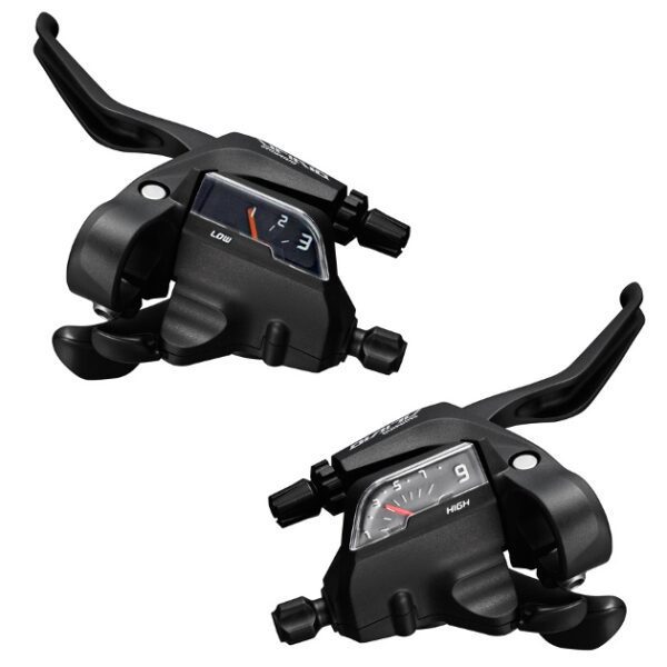 RUČICE MENJAČA/KOČNICA SHIMANO ALIVIO ST-T4000, 9X3 BRZINA, INNER CABLE 2050/1800MM STAINLESS, OUTER CASING SP40 600/600/300MM BLACK, BLACK BRAKE CABLE, BLACK, IND.PACK