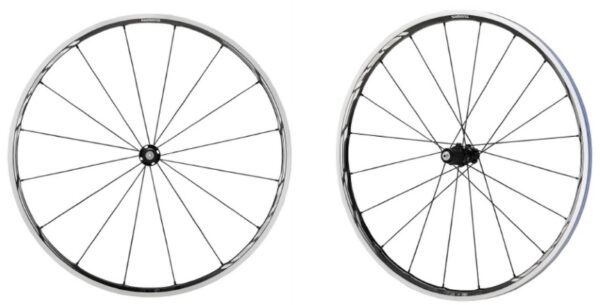 TOČKOVI SHIMANO WH-RS81-C24-CL, PREDNJI & ZADNJI, 16H/20H, 10/11 BRZINA, RIM CLINCHER CARBON-ALLOY COMPOSITE W/RIM TAPE, REAR QR 163MM, IND.PACK