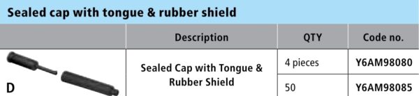 ZAVRŠETAK BUŽIRA MENJAČA SHIMANO SHIFT SEALED & RUBBER SHIELD, 50 PCS